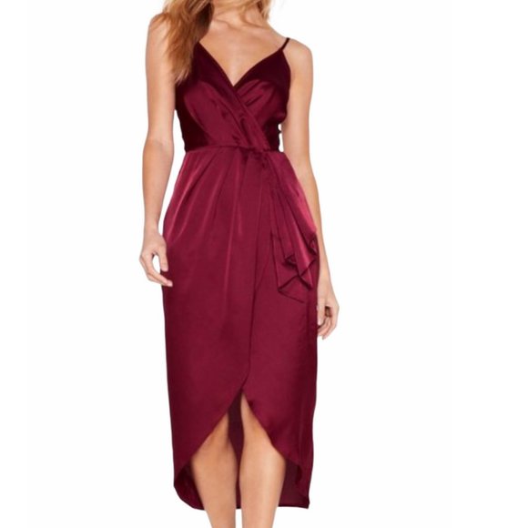 red lyrical dress
